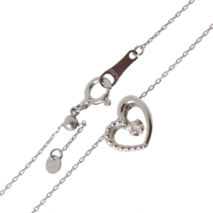 festaria bijou SOPHIA ハート 1Pダイヤ 0.03ct ペンダントネックレス  