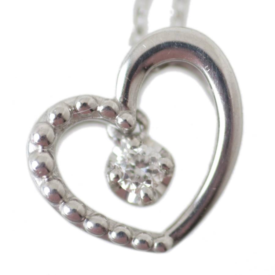 festaria bijou SOPHIA ハート 1Pダイヤ 0.03ct ペンダントネックレス