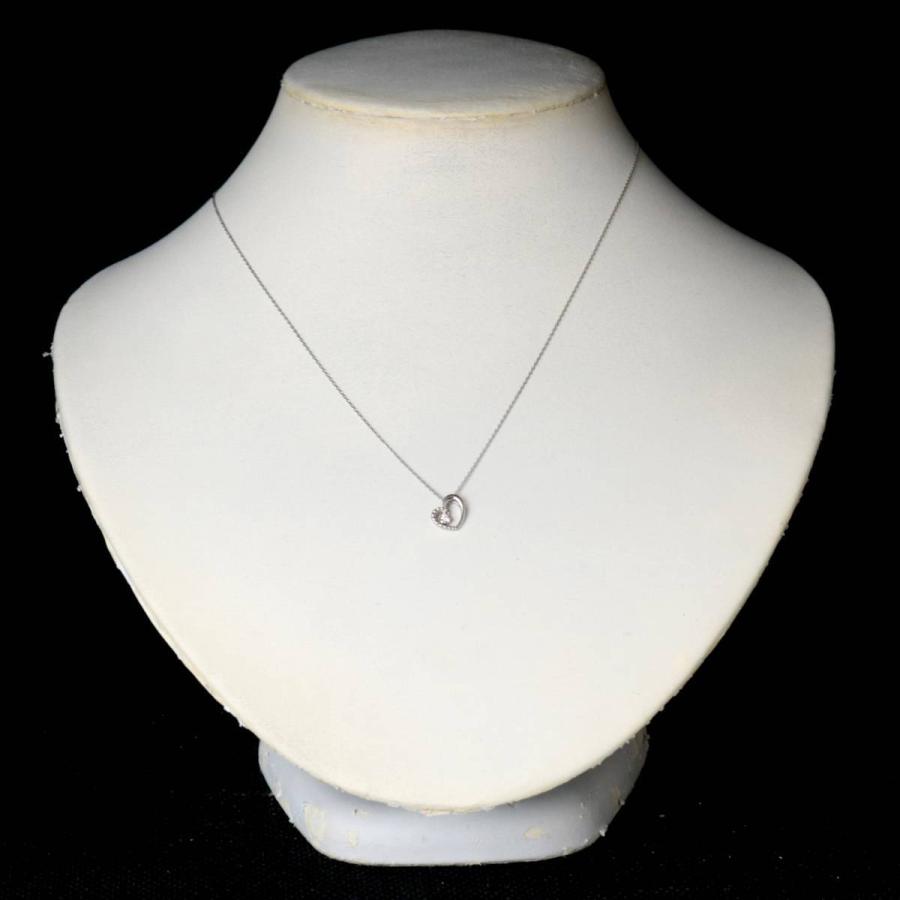 festaria bijou SOPHIA ハート 1Pダイヤ 0.03ct ペンダントネックレス 