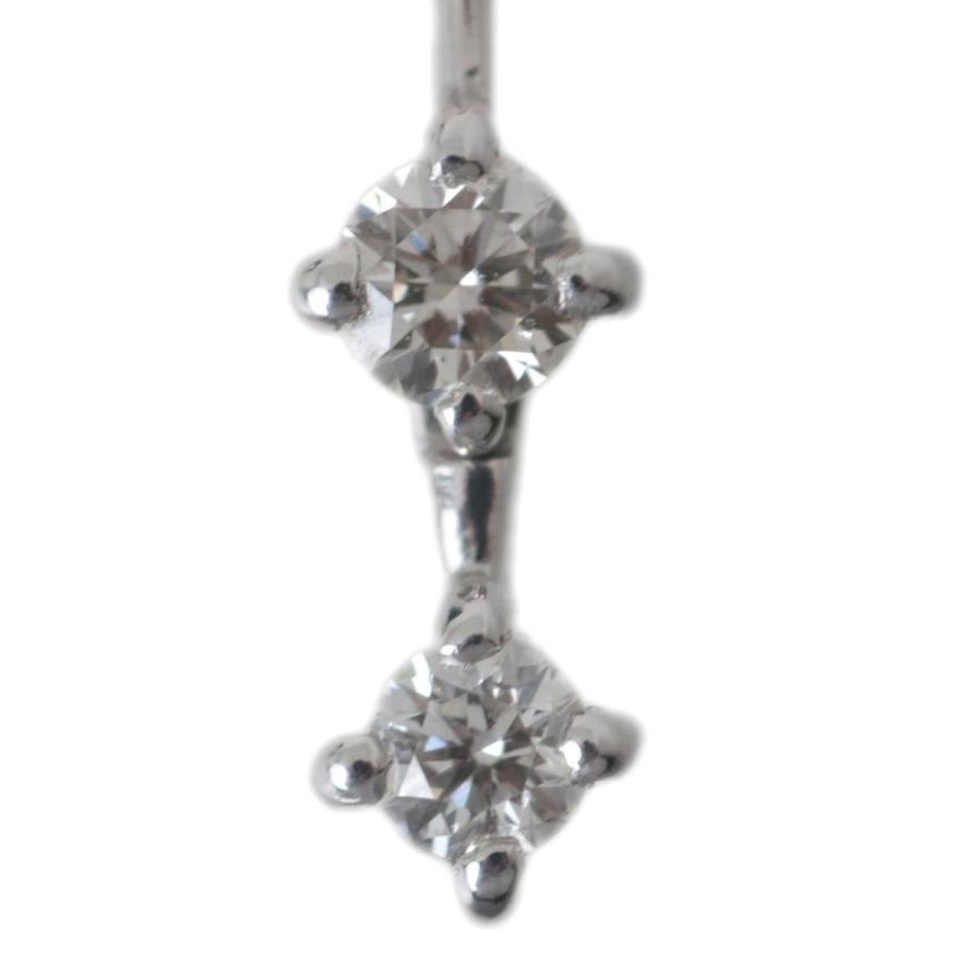 ハッピーアロー ハート&キューピッド ダイヤトップ 0.20ct ペンダントネックレス K18WG 首周り最大約45cm 重量約2.4g NT Bランク_3