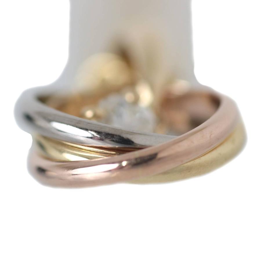 鑑別書付美品❗️プラチナ&K18トリニティスリーカラー一粒ダイヤモンドネックレス netrebirth_kz220304ftxb03