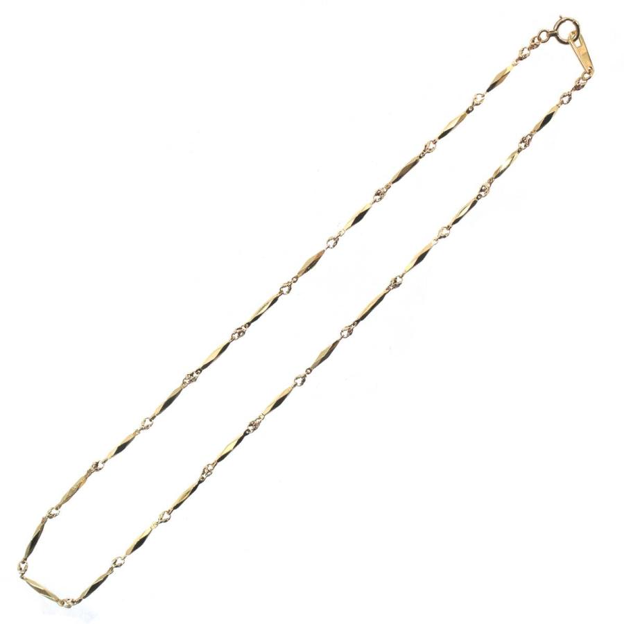 K18ゴールド ネックレス 4.8g 約42cm K18 ゴールド 切子 キリコ ネックレス チェーン 42cm 10.2g KA 磨き