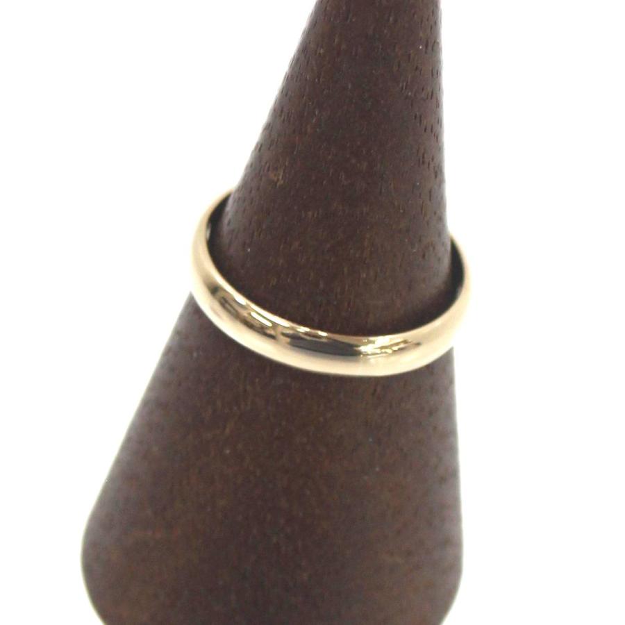 K18 ゴールド 甲丸 シンプル リング 13号 2.8g KA 磨き仕上げ品 A