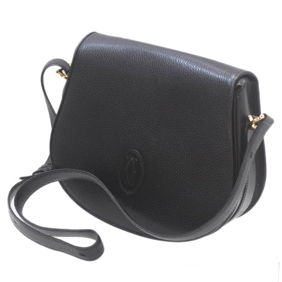 Cartier（カルティエ） ロゴ ショルダーバッグ マストライン ブラック