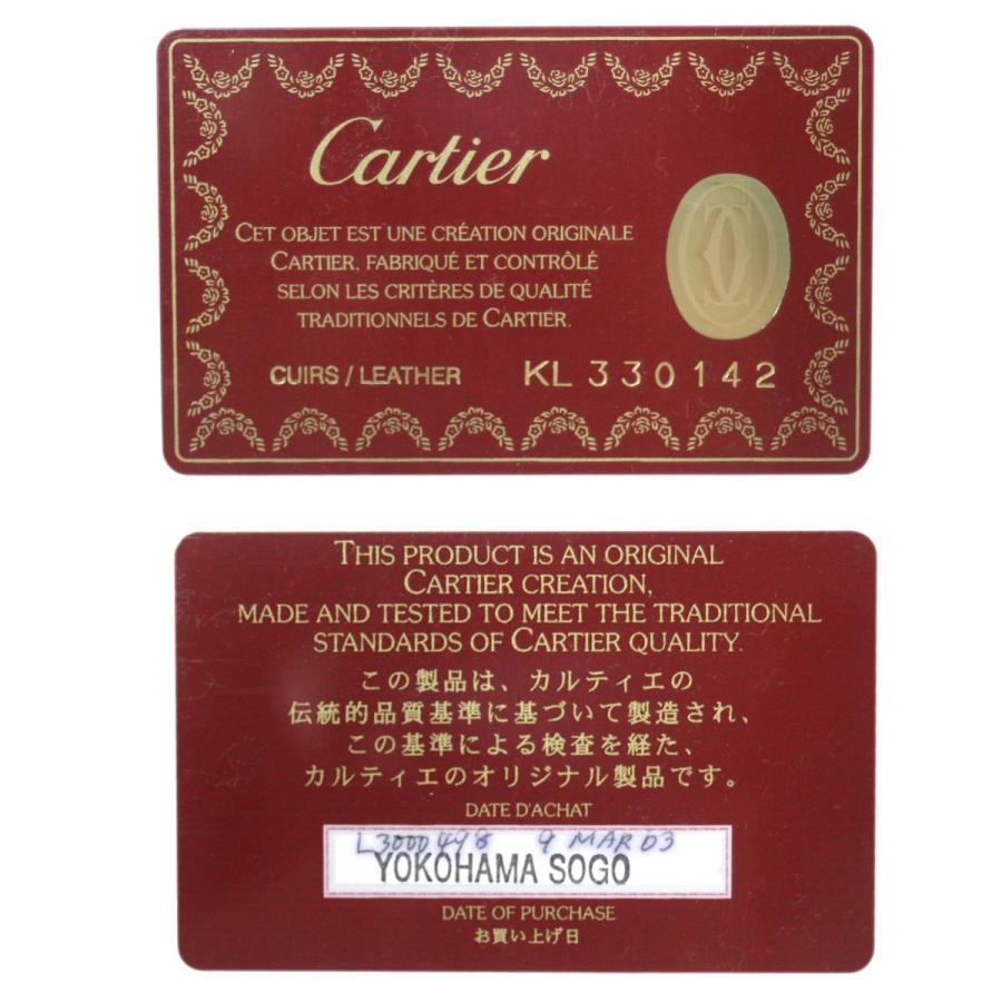 限定販売 Cartier / カルティエ アジェンダ 手帳 マスト ボルドー エナメル加工レザー NO BCランク