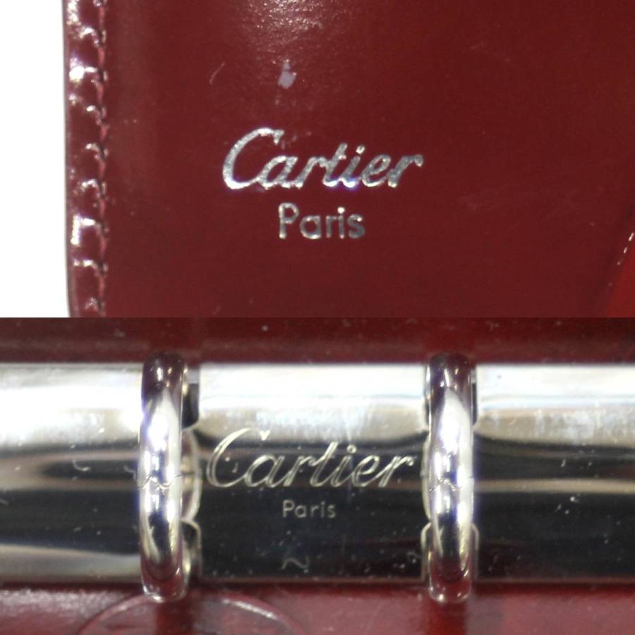 限定販売 Cartier / カルティエ アジェンダ 手帳 マスト ボルドー エナメル加工レザー NO BCランク