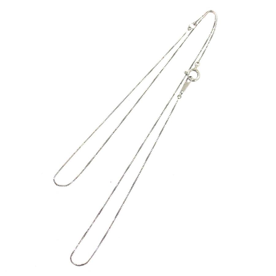 Pt850 プラチナ ベネチアン ネックレス チェーン 40cm 1.3g KA Bランク