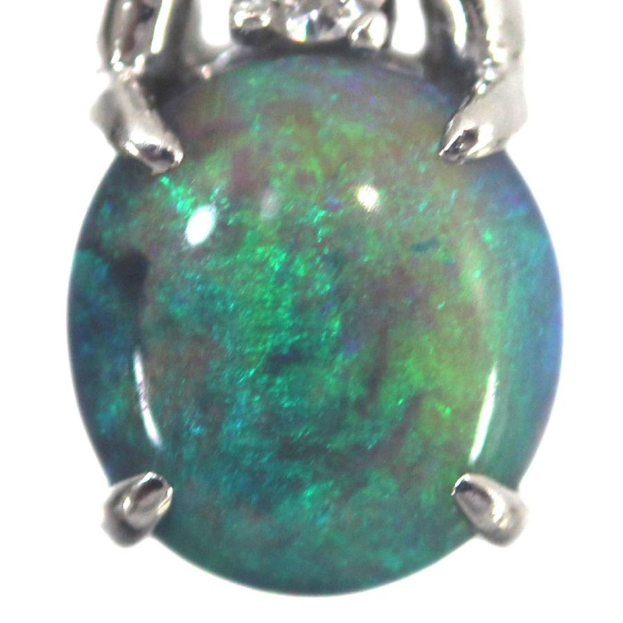 18金ホワイトゴールドオパール＆ダイヤペンダントトップ 楽天市場】オパール ネックレス 10k/18kホワイトゴールド 18金