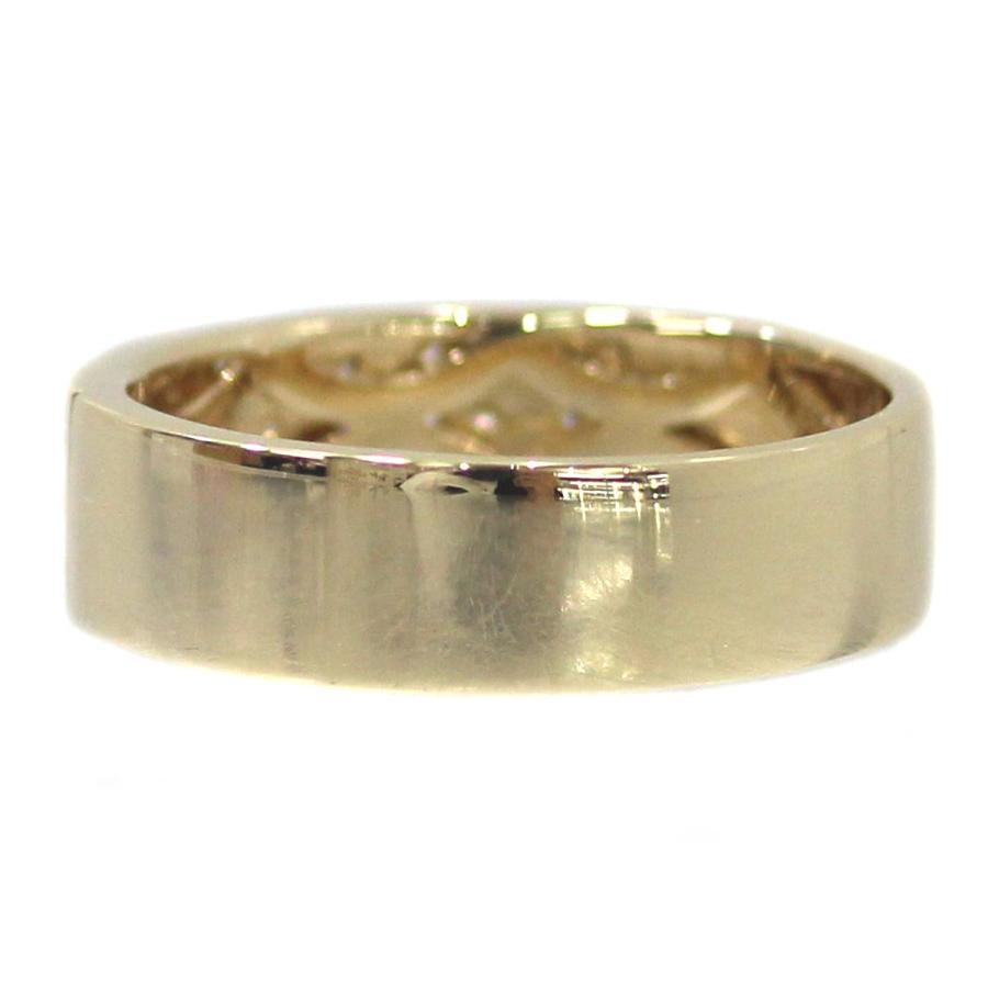 K18 ゴールド デザイン ダイヤモンドリング 指輪 20号 0.50ct 7.8g KA