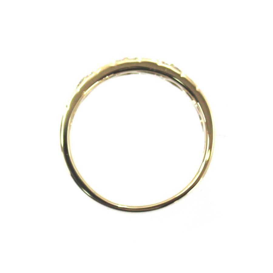 K18 ゴールド デザイン ダイヤモンドリング 指輪 20号 0.50ct 7.8g KA