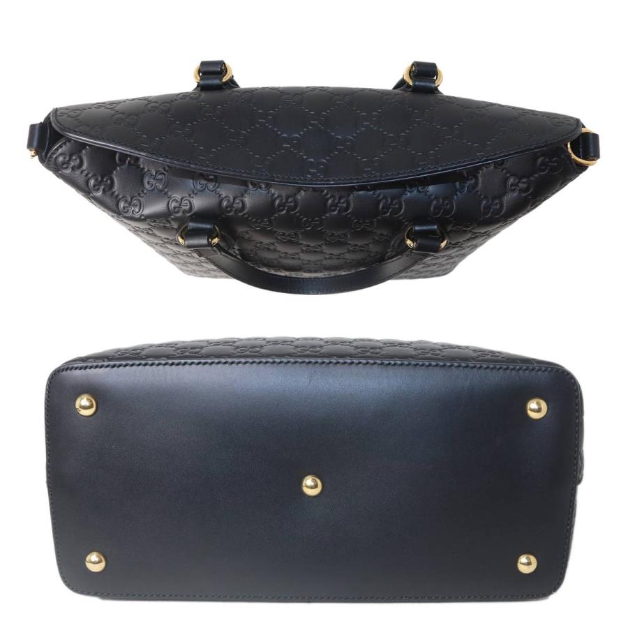 GUCCI/グッチ ハンドバッグ ショルダーバッグ グッチシマ ブラック 428226 ES Aランクの画像