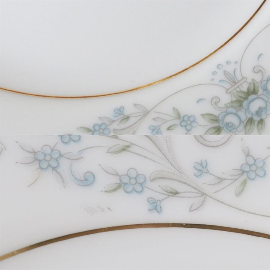 Noritake ノリタケ 皿 18枚セット 花柄 ブルー 金彩 大,中,小皿 ノリタケ Noritake 花柄 金彩 小皿 パン皿 パンプレート 18枚 セット