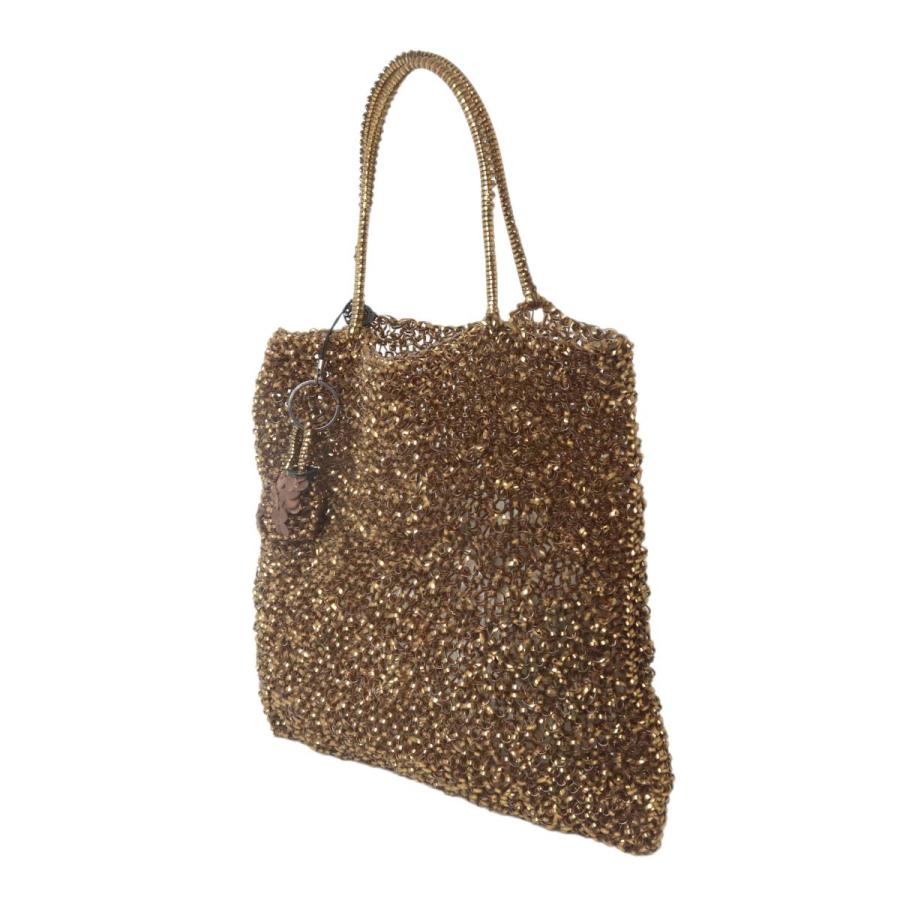 ANTEPRIMA（アンテプリマ） ワイヤー ハンドバッグ メタリックゴールド