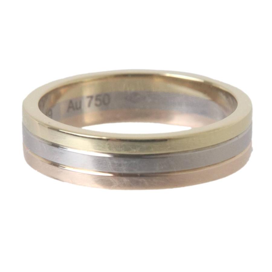 Cartier / カルティエ 三色リング 53 ULR049 Au750 18金 YG・PG・WG 6.3g 13号 NO 美品 Aランクの画像