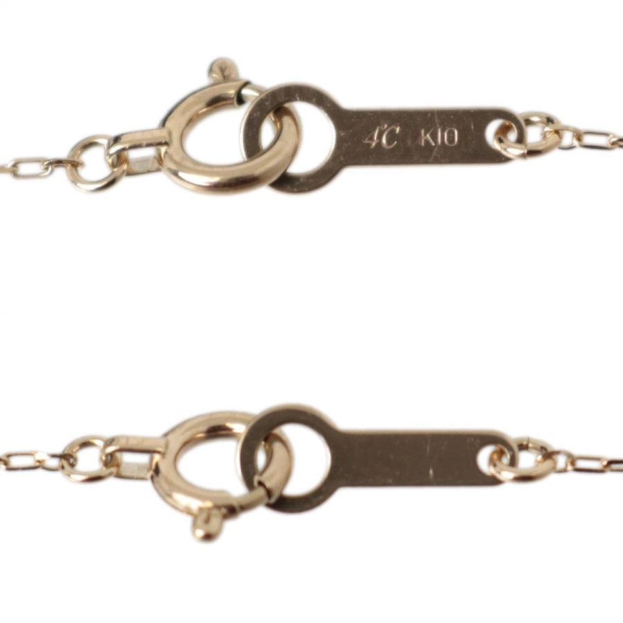 4℃ ヨンドシー ヨンドシィ リバーシブルネックレス 角小豆 カット