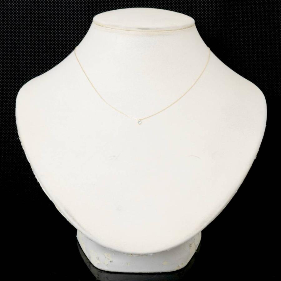 カラーストーン ペンダントネックレス 角小豆チェーン K10 10金 YG 