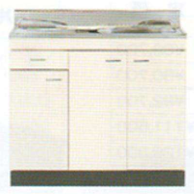 ニッサンハロー 流し台 C-Type 小型ゴミ収納器付 間口900mm 奥行460mm 高さ800mm 立上90ｍｍ C46-90　※ご注文前にお買い物ガイドを要確認※ | 