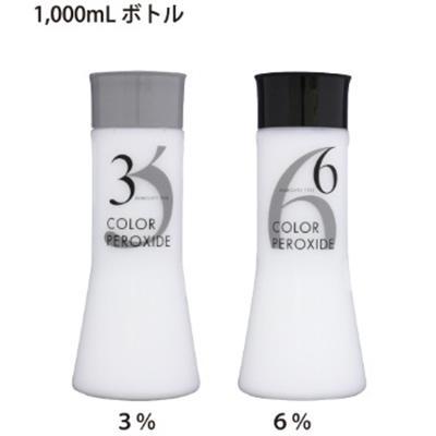メロス ヘアカラーファンデーション カラープロキサイド 2剤 (3%、6%) ボトル / 1000mL | 