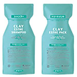 詰め替え 2点セット b-ex クレイエステ EX 業務用セット 1000mL+1000gリフィル シャンプー ヘアパック 美容室 専売品 サロン b-ex ビーエックス | ブランド登録なし