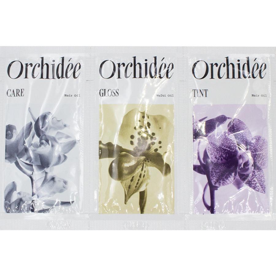 b-ex メゾンオルキデ 3種サシェ 5mL ケアオイル/グロスオイル/ティントオイル 洗い流さない ヘアオイル 髪 お試し サンプル トラベル ビーエックス | 