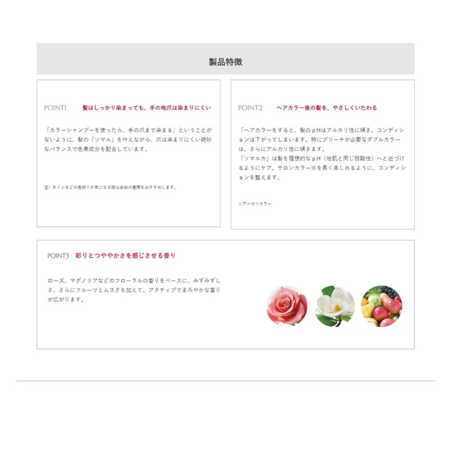 ホーユー ソマルカ カラーシャンプー＆カラーチャージ セット （パープル） / 150mL+130g | hoyu | 02