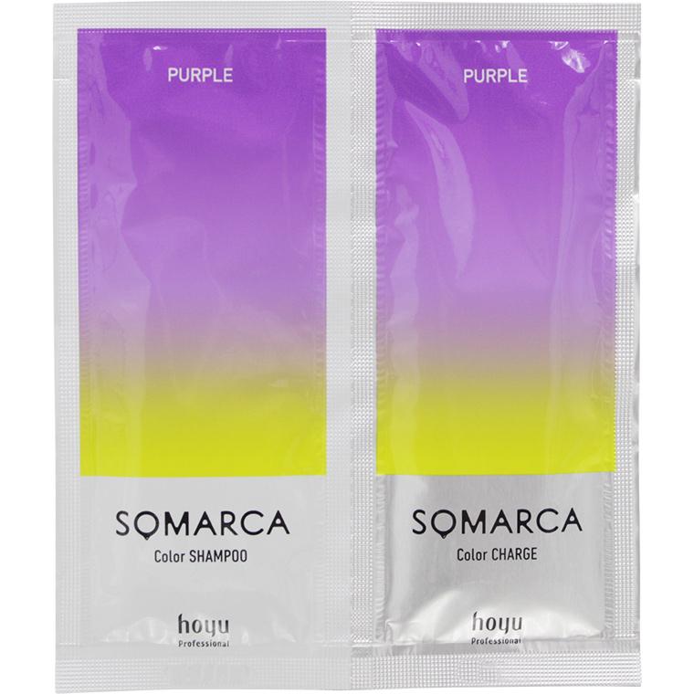 ホーユー ソマルカ カラーシャンプー＆トリートメント ペアパック パープル / 10mL+20g （メール便 対応） | hoyu