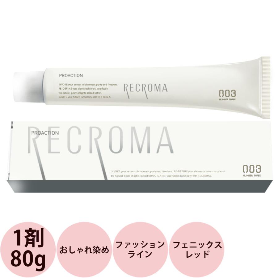 ナンバースリー プロアクション リクロマ 第1剤 ファッションライン フェニックスレッド / 80g 【 ヘアカラー アルカリ性カラー おしゃれ染め 】 | ブランド登録なし