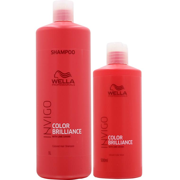 ウエラ インヴィゴ カラーブリリアンス シャンプー＆トリートメント ボトル セット / 1000mL+500mL | ウエラ