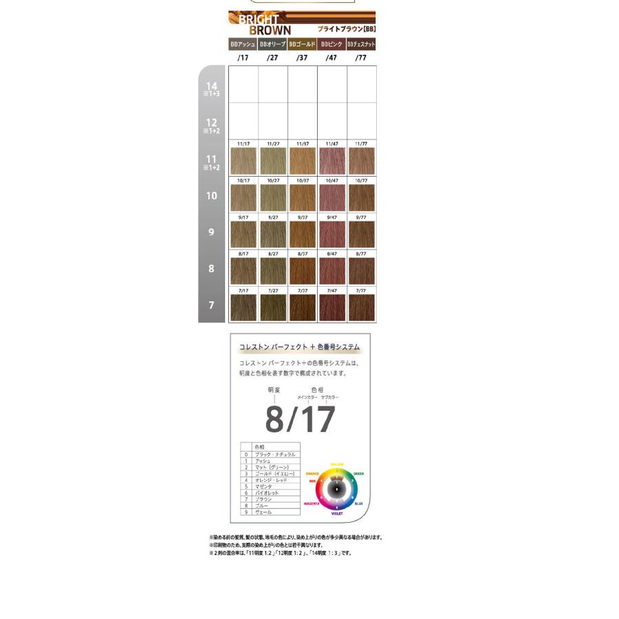 ウエラ コレストン パーフェクトプラス  ブライトブラウン（BB） チェスナット / 80g | コレストンパーフェクト | 06