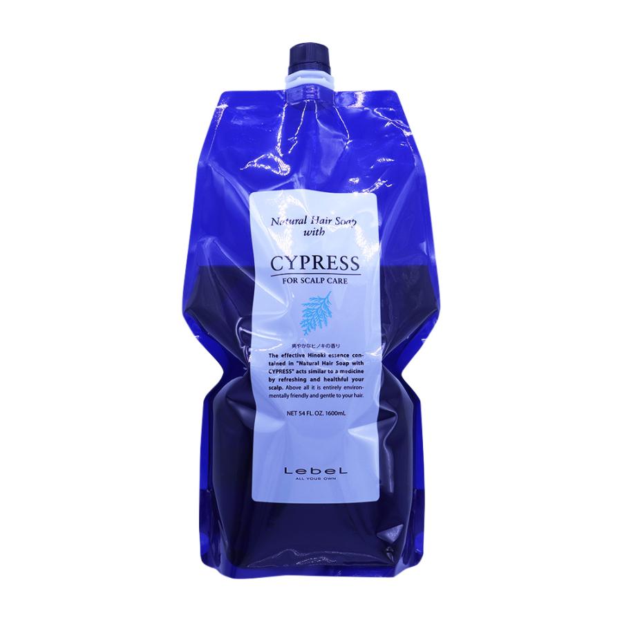 ルベル ナチュラルヘア ソープ ウィズ CY（サイプレス） 1600mLリフィル | LebeL