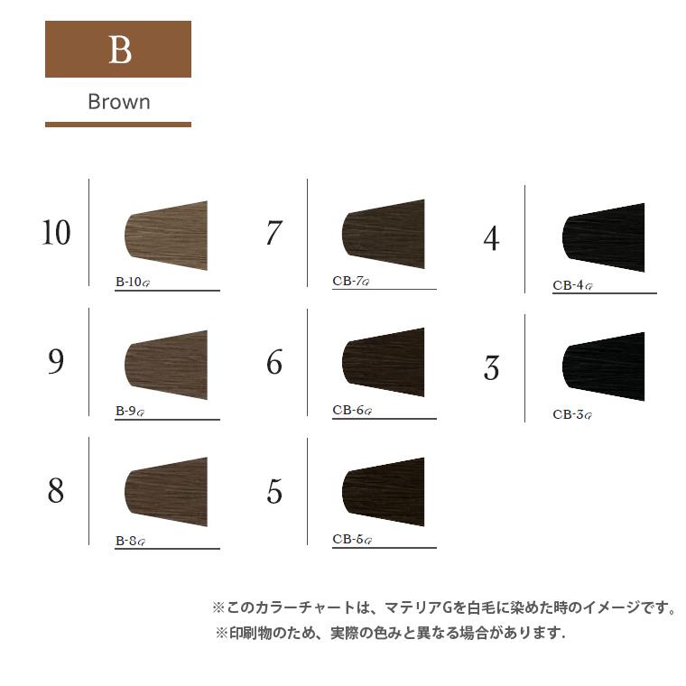 ルベル マテリア G ブラウンシェード B ブラウン 第1剤 / 120g 【 ヘアカラー アルカリ性カラー 】 | LebeL | 07