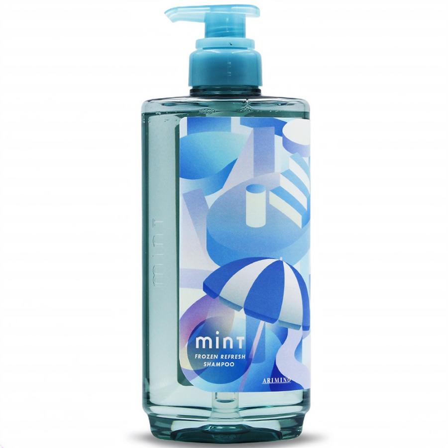 アリミノ ミント シャンプー フローズンリフレッシュ 550mL 2026 冷感 クール ひんやり さっぱり 指通り 補修 爽快 リフレッシュ 最新 ARIMINO mint | ミント（アリミノ）