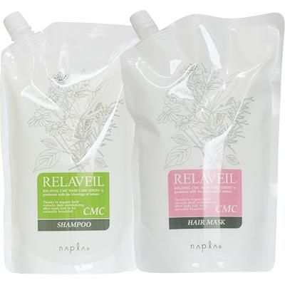 ナプラ リラベール CMC シャンプー＆ヘアマスク 業務用 セット / 1000mLリフィル+1000gリフィル | napla