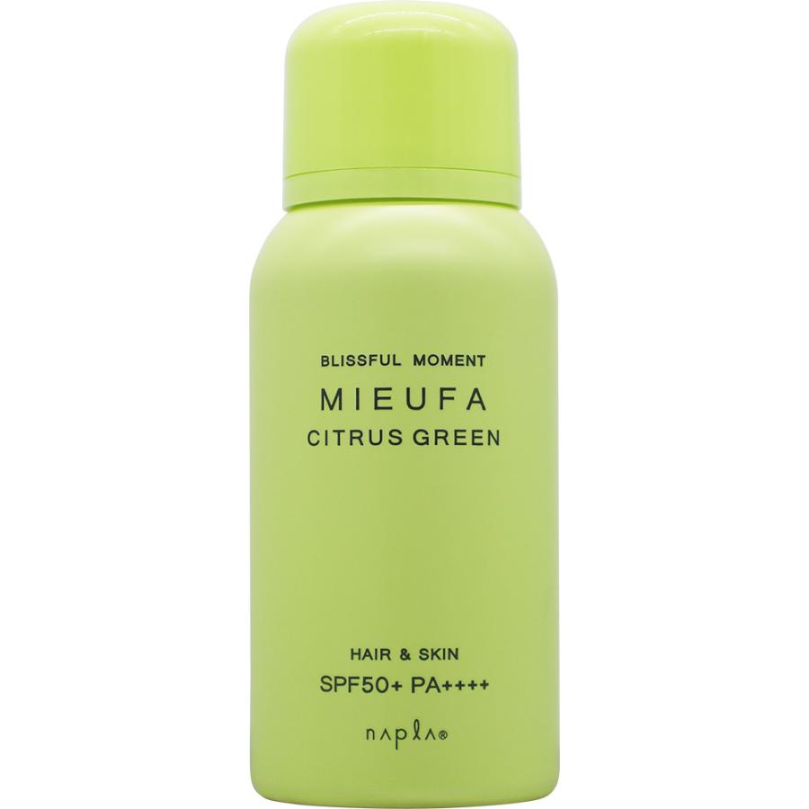 ナプラ ミーファ フレグランスUVスプレー シトラスグリーン 80g サン カット スプレー 日焼け 止め おすすめ 紫外線 プロテク ト UV カット スプレー 人気 | MIEUFA