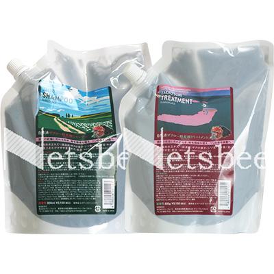 【送料無料】 サニープレイス ザクロー 精炭酸 シャンプー＆トリートメント 詰め替えセット / 800mLリフィル+800gリフィル | SUNNY PLACE