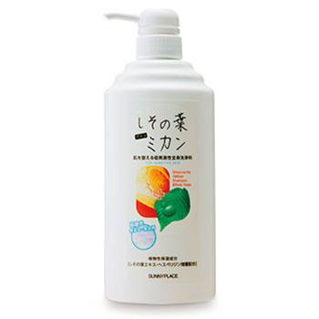 サニープレイス しその葉+ミカン こいゆぷらす 全身洗浄料 （ボディソープ） / 600mL | SUNNY PLACE