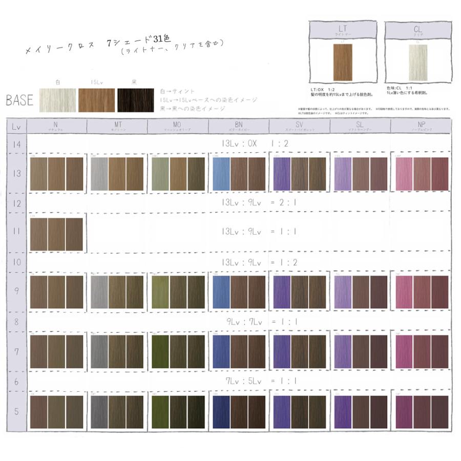 リアル化学 メイリー クロス (MO マニッシュオリーブ） 第1剤 90g ヘアカラー カラー剤 サロン専売品 業務用 アルカリ性カラー おしゃれ染め | MEiRY | 05