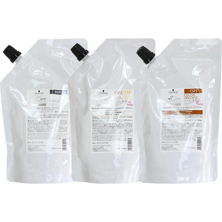 シュワルツコフ BCクア カラースペシフィーク インサロントリートメント 3点セット / 600gリフィル+600gリフィル+600gリフィル | Schwarzkopf PROFESSIONAL