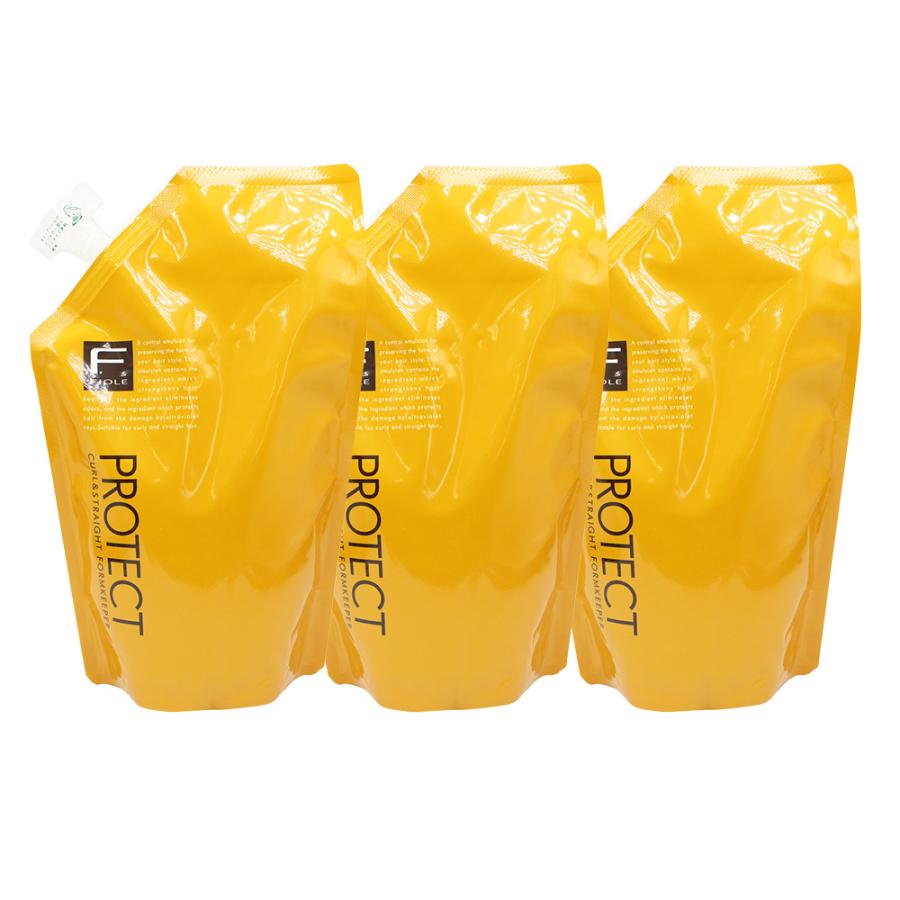 フィヨーレ Ｆプロテクト フォルムキーパー 3個セット 500mL×3 詰替え用 レフィル リフィル 洗い流さないトリートメント ミルクタイプ ダメージケア FIOLE | FIOLE