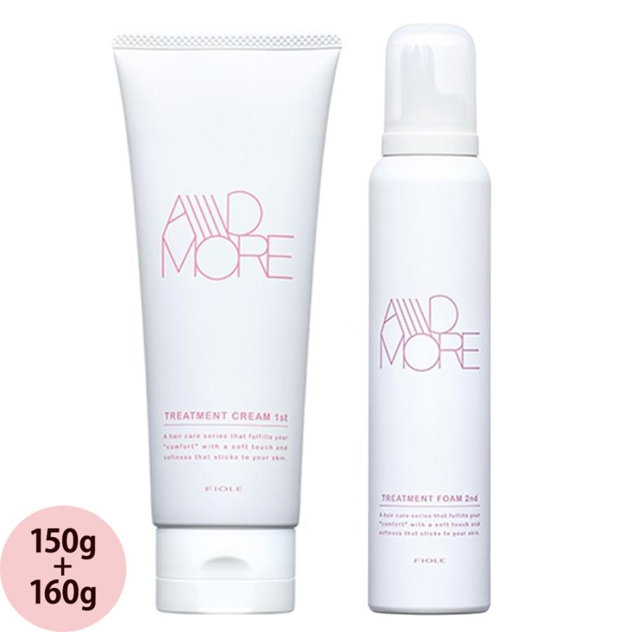 フィヨーレ Fプロテクト アドモア トリートメントクリーム 1st ＆ フォーム 2nd セット 150g+160g ヘアカラー ブリーチ毛 ダメージケア サロン専売品 FIOLE | FIOLE