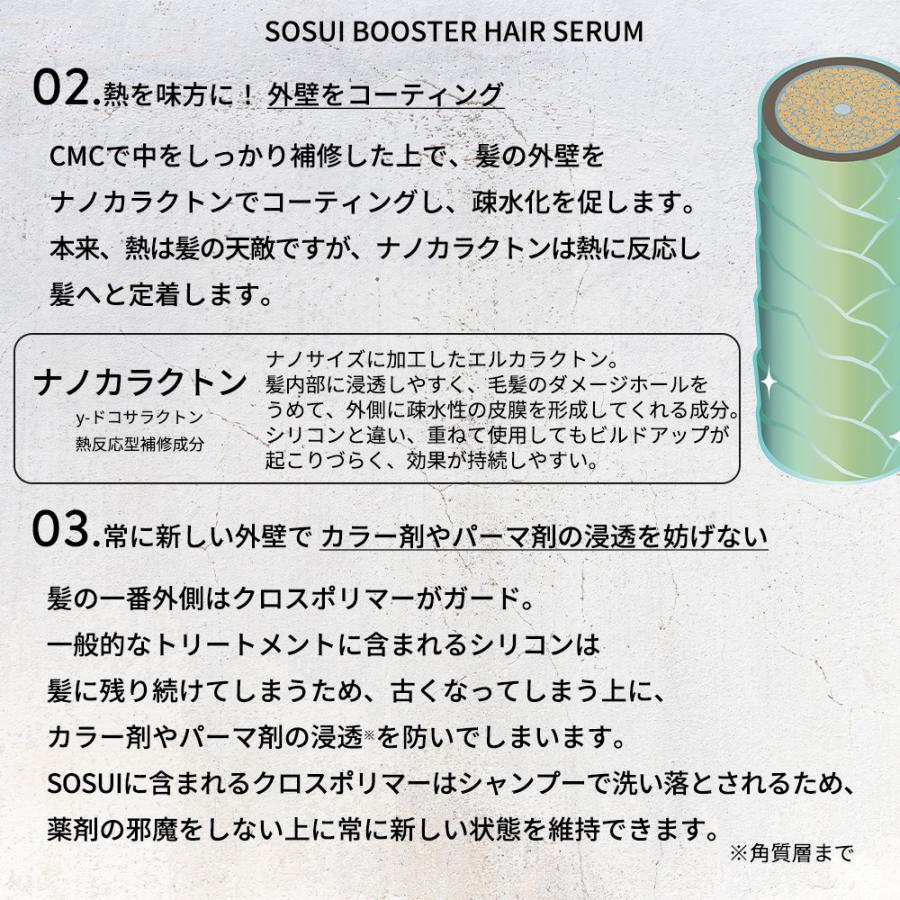 【正規販売店】 SOSUI ソスイ シャンプー＆トリートメント セット / 300mL+300g ダメージケア 疎水 健康毛 ハリコシ 保湿 毛髪補修 CMC 美容室専売品 美容師 |  | 10