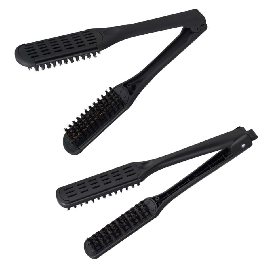 アイビル ストレートブラシ ワイド CS-24E01/スリム CS-24E02 ツインブラシ 挟む スタイリング ヘアブラシ サロン専売品 おすすめ | ブランド登録なし