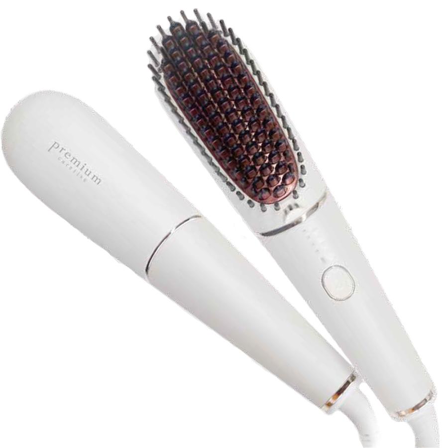 ケアライズ プレミアム ブラシアイロン B-60 [ コンパクト ヘアアイロン 遠赤外線 マイナスイオン セラミック ] carerise ケアライズ プレミアム ブラシアイロン B-60 コンパクト ヘア