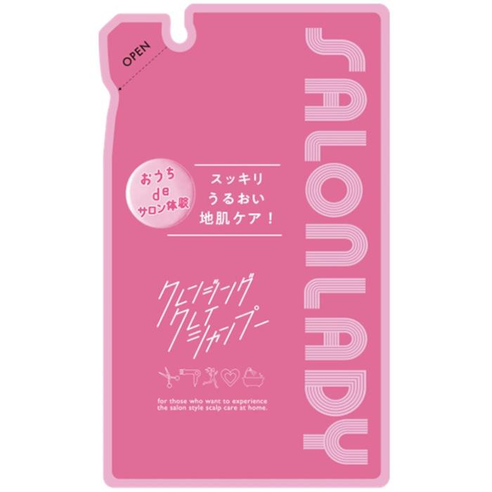 ＆NINE SALON LADY アンドナイン サロンレディ クレンジングクレイシャンプー 詰替え用 / 340mLリフィル | ＆NINE