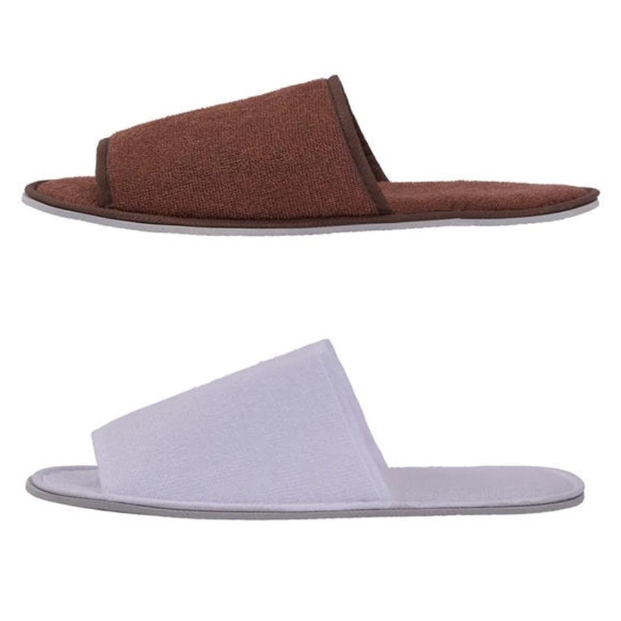 履きやすい ふんわりニットスリッパ 全2色（ダークブラウン ホワイト） 15足入り |  | 04