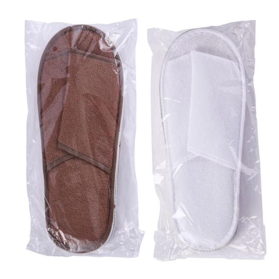 履きやすい ふんわりニットスリッパ 全2色（ダークブラウン ホワイト） 15足入り |  | 05