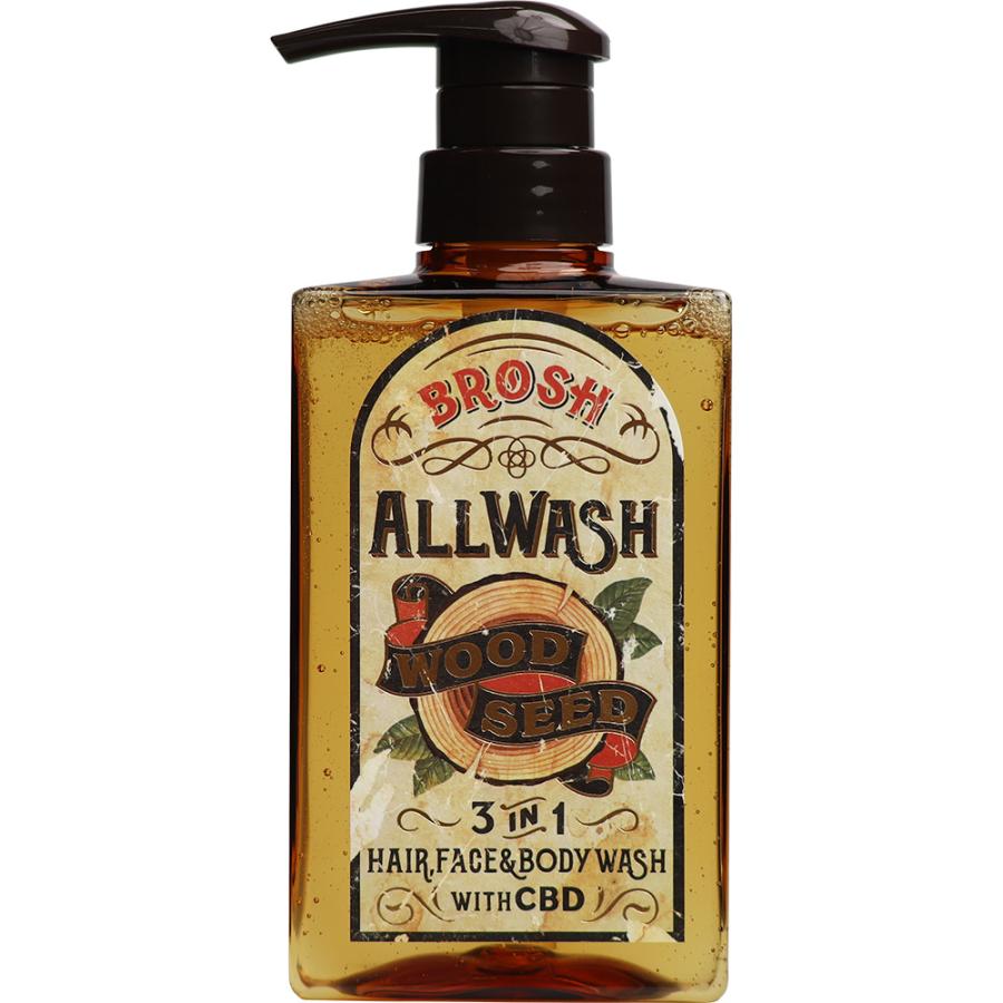ブロッシュ オールウォッシュ 400mL ボディソープ メンズ 男性 ボディケア 肌 シャンプー 洗顔 マルチウォッシュ サロン専売品 BROSH | BROSH