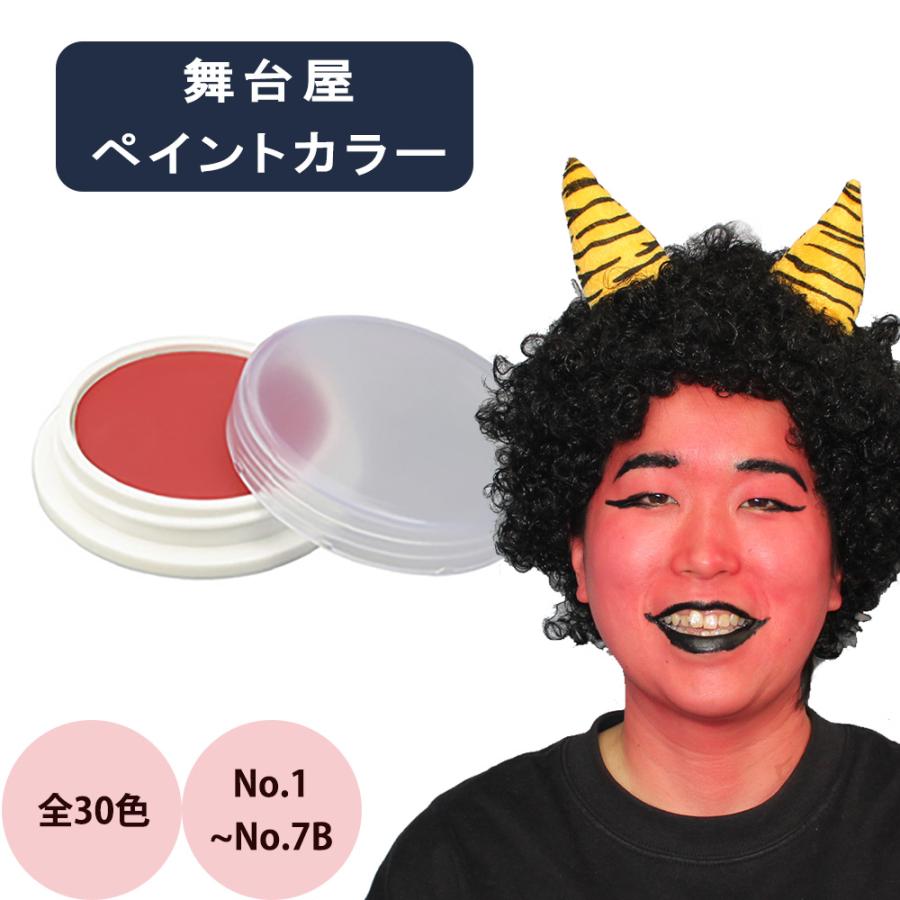 舞台屋 ポイントカラー ペイントカラー / 4g （全30色）（1） （メール便 対応） 節分鬼 コスプレ フェイスペイント