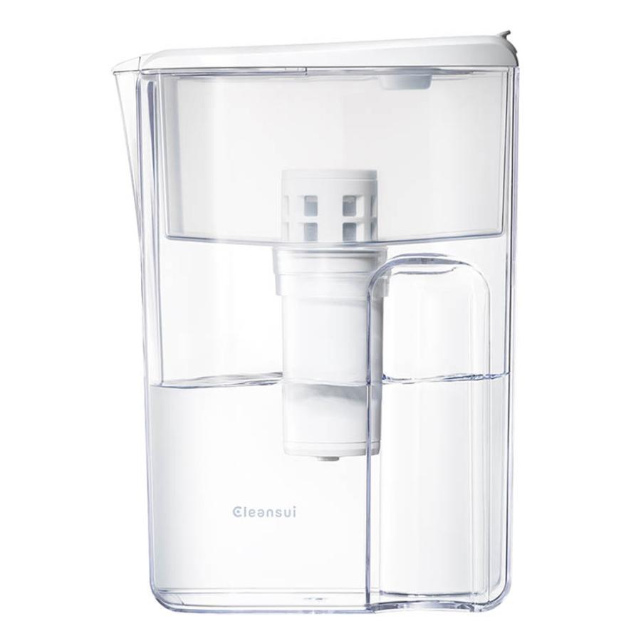 クリンスイ ポット型 浄水器 大容量サイズ CP407-WT 1.9L 水道水 塩素除去 カートリッジ式 家庭用 PFOS PFOA 有機フッ素化合物 除去 Cleansui | クリンスイ