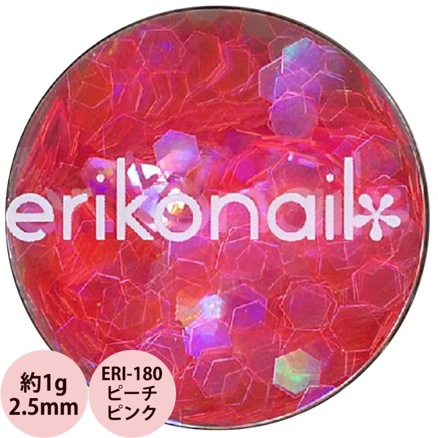 エリコネイル ホログラム ERI-180 ピーチピンク 2.5mm / 約1g （メール便 対応） | erikonail